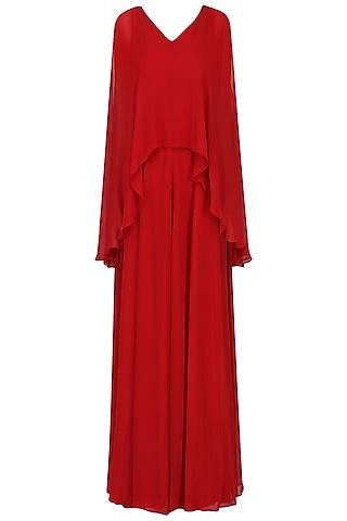 crimson-gown-with-attached-cape