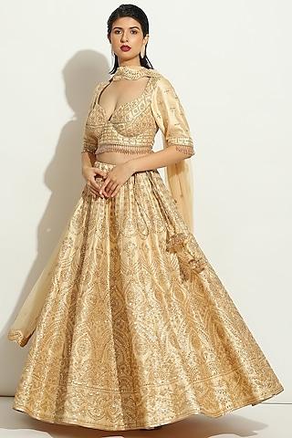 light-gold-shimmer-raw-silk-sequins-embroidered-lehenga-set