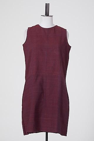 maroon-linen-tunic