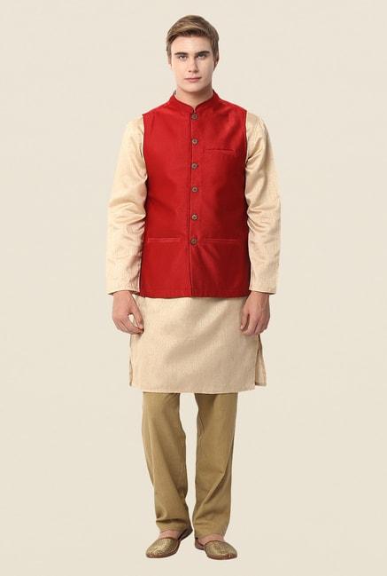 yepme-red-jack-self-print-nehru-jacket
