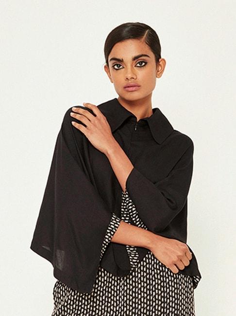 ancestry-black-embroidered-poncho-top