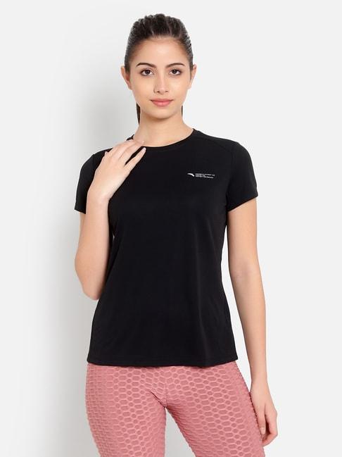 anta-black-regular-fit-sports-t-shirt