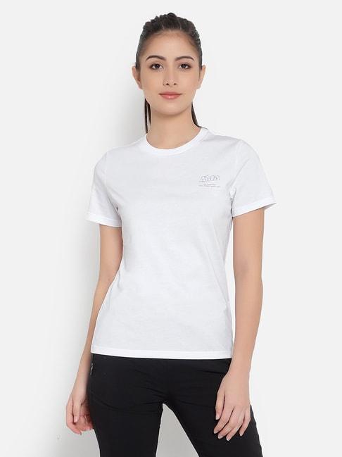 anta-white-cotton-sports-t-shirt