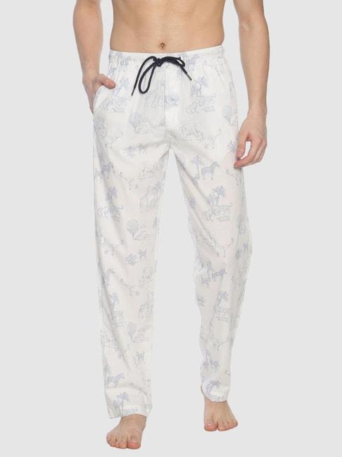 bene-kleed-white-regular-fit-printed-nightwear-pyjamas