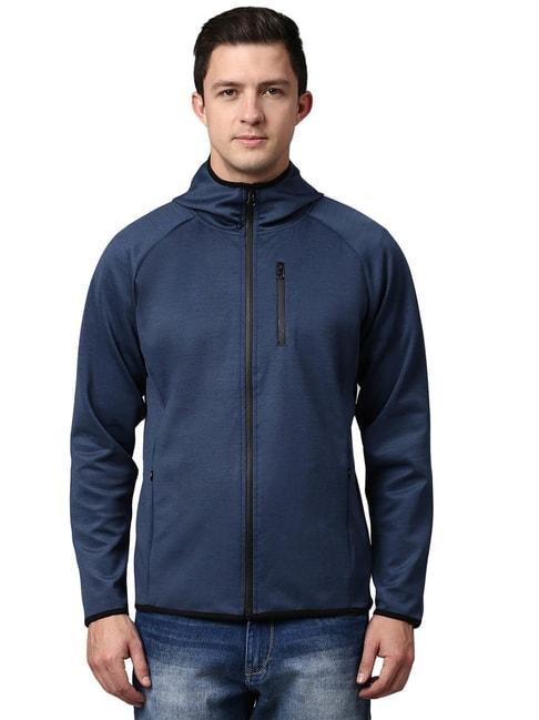 slowave-navy-regular-fit-hooded-jacket