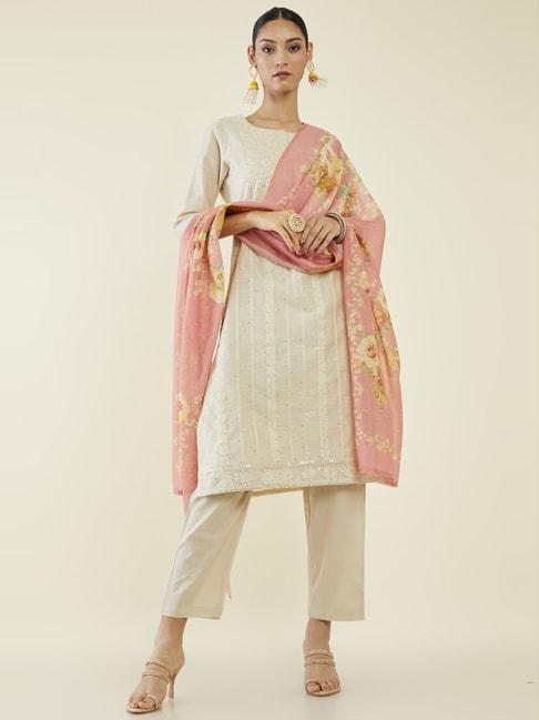 soch-off-white-embroidered-kurta-pant-set-with-dupatta