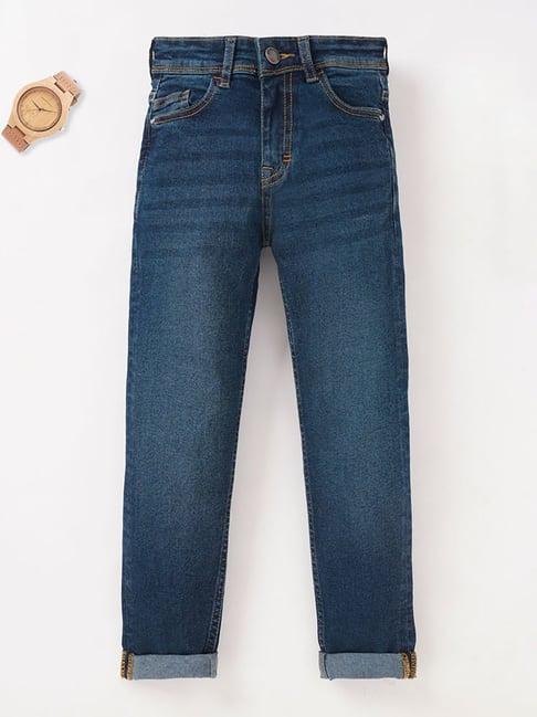 ed-a-mamma-kids-blue-solid-jeans