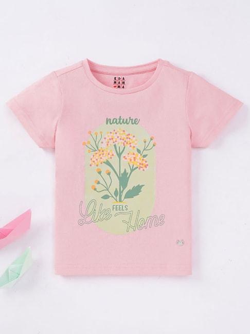 ed-a-mamma-kids-pink-printed-t-shirt