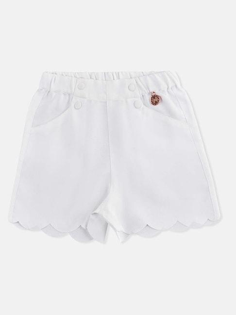 angel-&-rocket-kids-white-solid-shorts