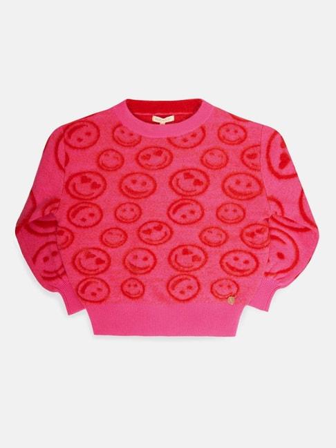 angel-&-rocket-kids-pink-printed-full-sleeves-sweater