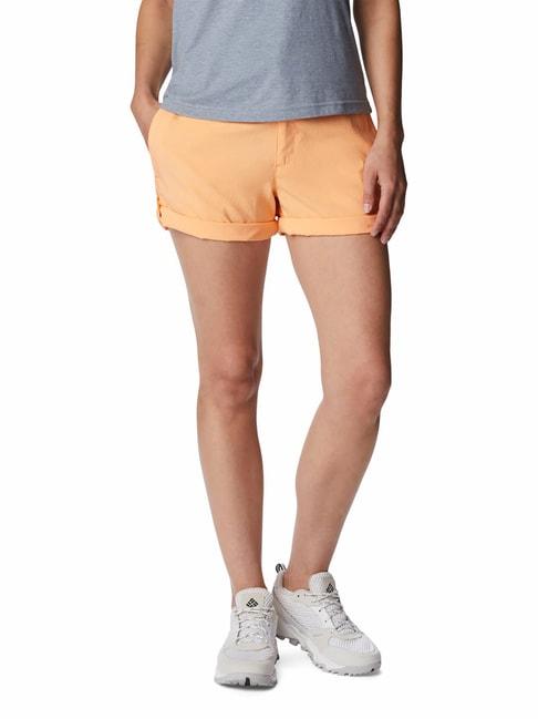columbia-orange-regular-fit-shorts