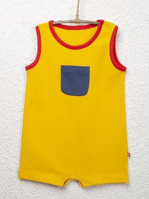 nino-bambino-kids-yellow-&-blue-cotton-regular-fit-romper