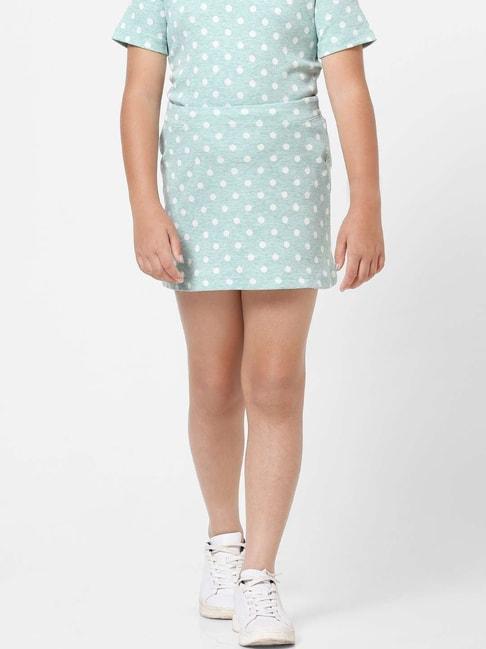 kids-only-nile-blue-printed-skirt