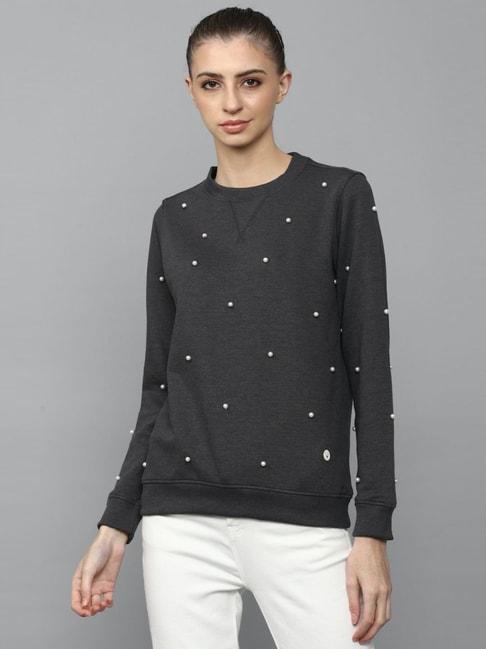 allen-solly-grey-cotton-embellished-sweatshirt