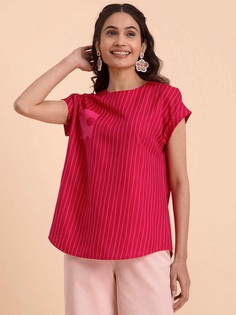 pink-fort-fuchsia-striped-top
