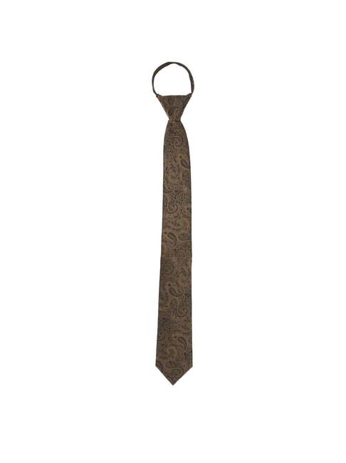 van-heusen-brown-printed-tie