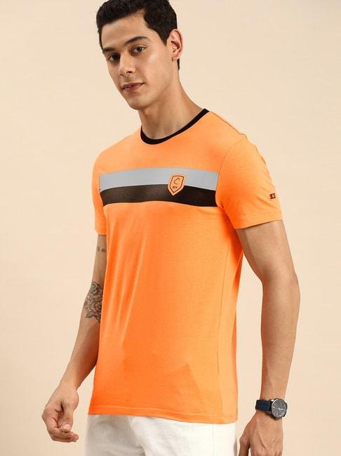 being-human-orange-cotton-regular-fit-striped-t-shirt