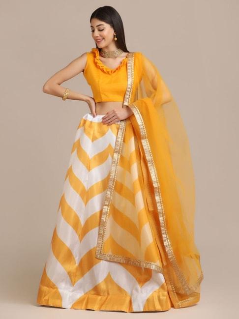 atsevam-yellow-printed-semi-stitched-lehenga-choli-set-with-dupatta