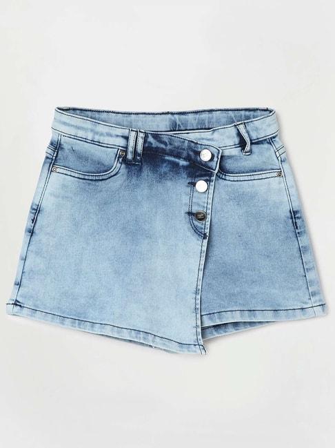 fame-forever-by-lifestyle-kids-blue-cotton-regular-fit-skirt