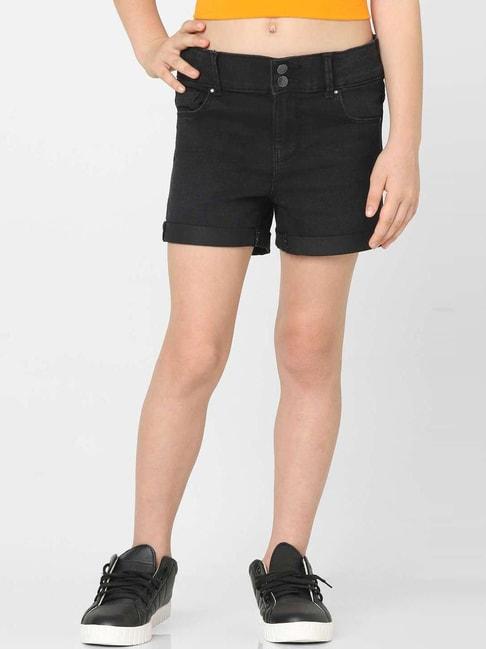 kids-only-black-regular-fit-shorts