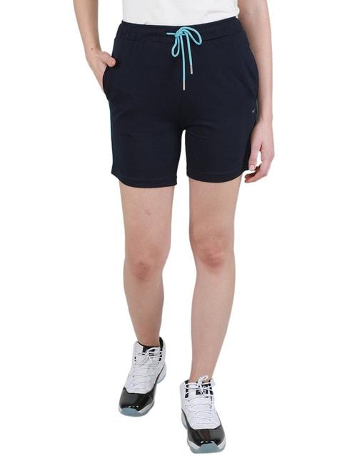 monte-carlo-blue-regular-fit-mid-rise-shorts