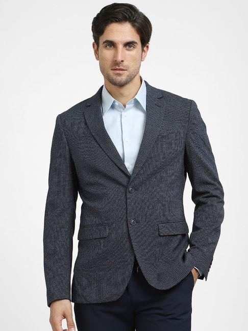 selected-homme-dark-navy-slim-fit-textured-blazer