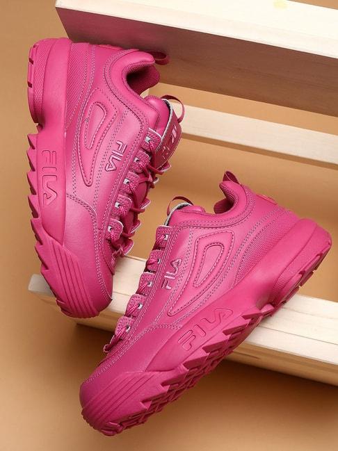 fila-women's-disruptor-ii-premium-pink-sneakers