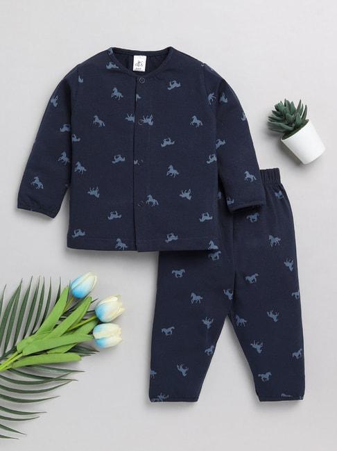 clt.s-kids-dark-blue-printed-shirt-with-pyjamas