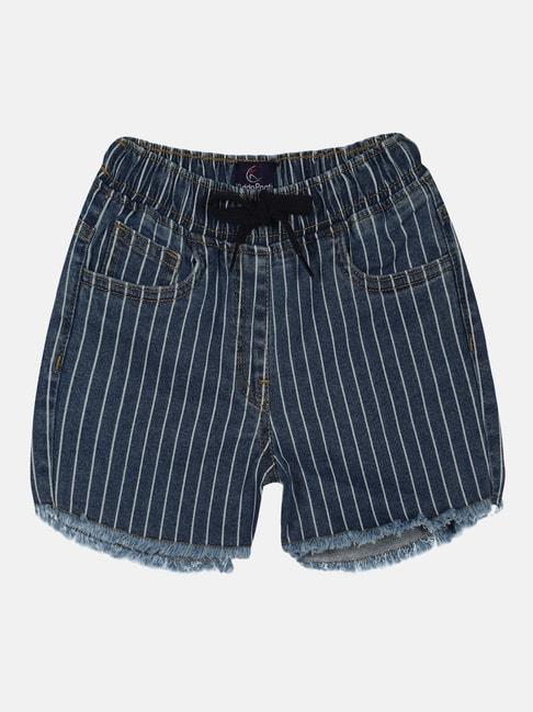 kiddopanti-kids-blue-striped-shorts