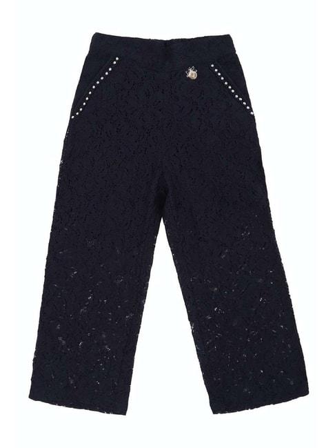 allen-solly-junior-navy-embellished-trousers