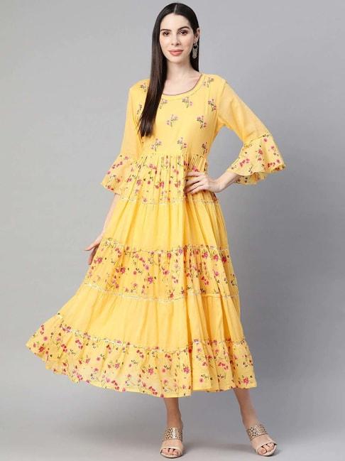 readiprint-fashions-yellow-cotton-embroidered-a-line-dress