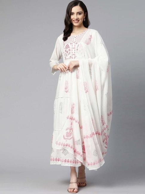 readiprint-fashions-white-cotton-embroidered-maxi-dress-with-dupatta