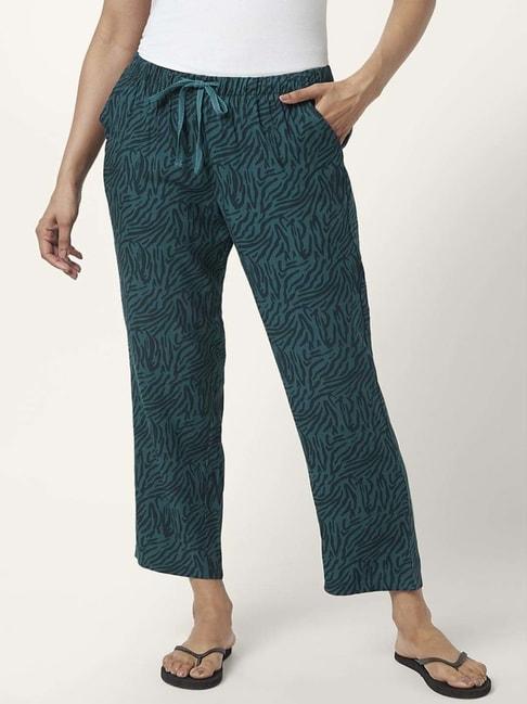 dreamz-by-pantaloons-teal-green-animal-print-pyjamas