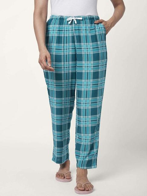 dreamz-by-pantaloons-green-chequered-pyjamas