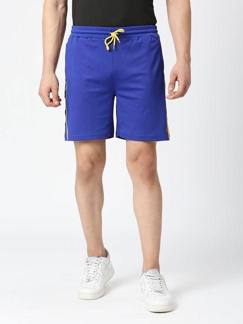 fitz-blue-slim-fit-sports-shorts