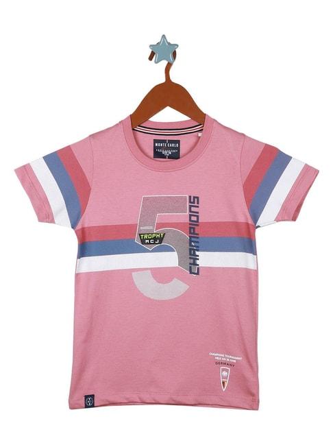 monte-carlo-kids-pink-printed-t-shirt