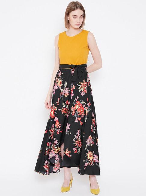 deewa-yellow-&-black-floral-print-gown