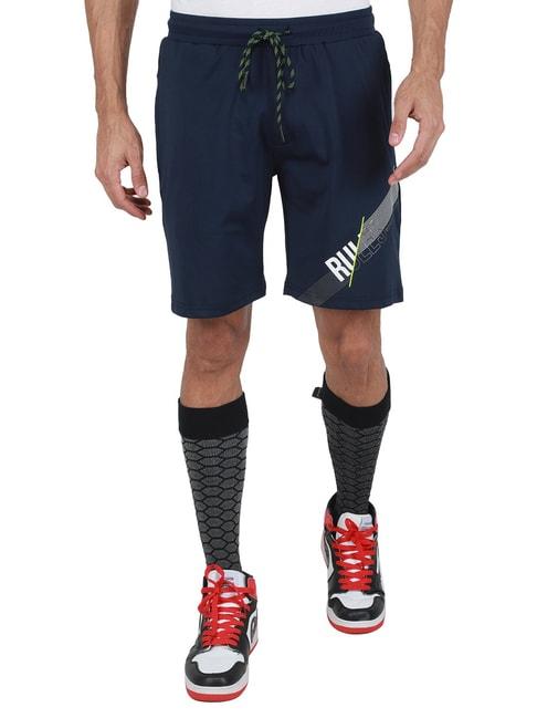 monte-carlo-navy-regular-fit-printed-shorts