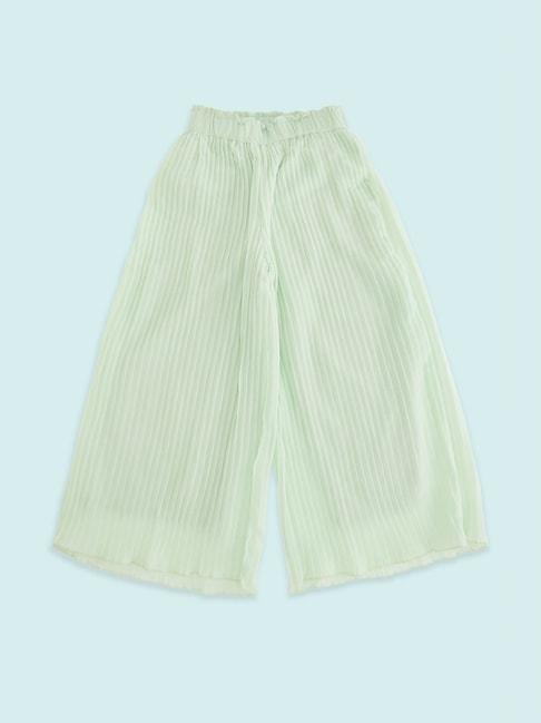 pantaloons-junior-mint-green-regular-fit-trousers