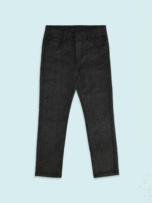 pantaloons-junior-black-cotton-printed-trousers