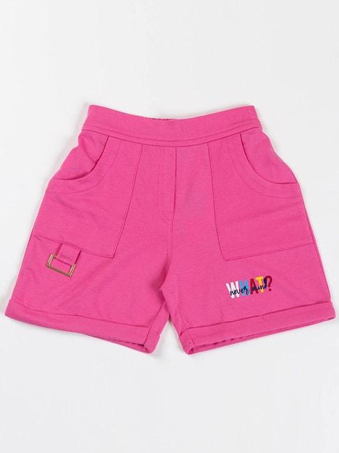 nins-moda-kids-pink-solid-shorts
