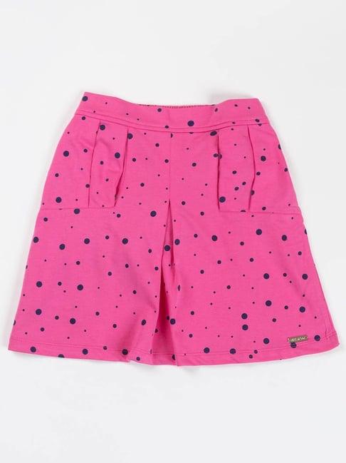 nins-moda-kids-pink-printed-shorts