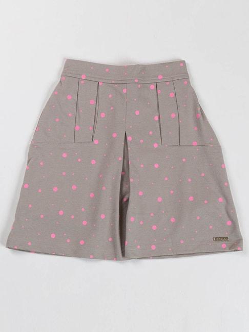 nins-moda-kids-grey-printed-shorts