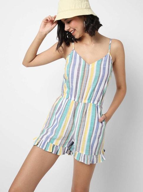 vastrado-multicolored-cotton-striped-playsuit