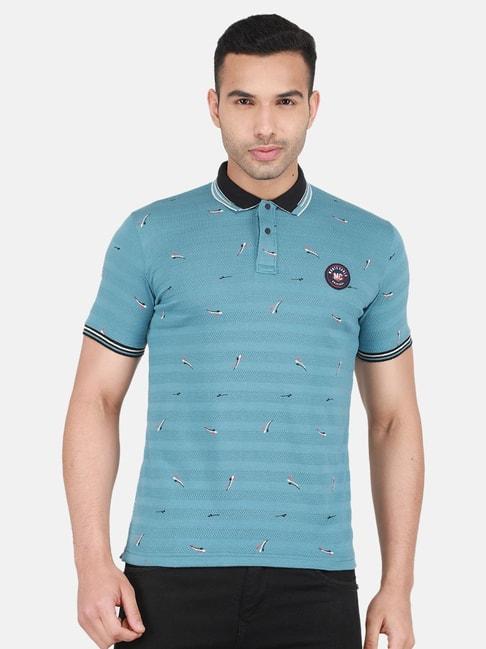 monte-carlo-teal-blue-regular-fit-printed-polo-t-shirt