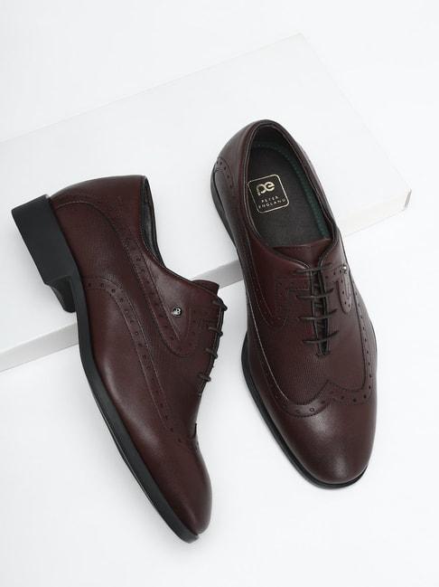 peter-england-men's-brown-brogue-shoes