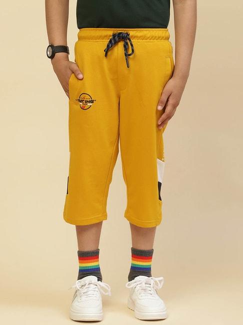 monte-carlo-kids-mustard-solid-trousers