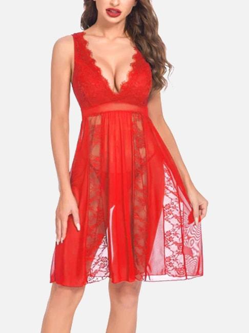 fims:-fashion-is-my-style-red-lace-work-babydoll-with-thong