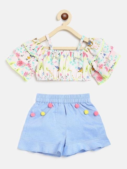 nauti-nati-kids-white-&-blue-floral-print-top-with-shorts