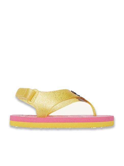 pantaloons-junior-yellow-&-pink-flip-flops